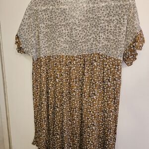 POL Mustard Floral Dress